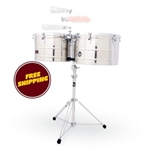 Lp Lp1516-s 15 And 16 Prestige Thunder Timbales - Stainless Steel