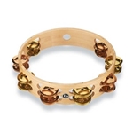 Lp Pro 10 Inch Double Row Tambourine - Brass/bronze Hybrid