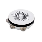 Praying Hands Tambourine White 8