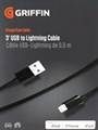3' USB to Lightning Cable