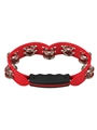 Red Hand Held Plastic Tambourine