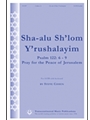 Sha-alu Sh'lom Y'rushalayim