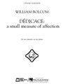 Dedicace: A Small Measure Of Affection