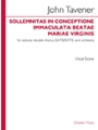 Sollemnitas in Conceptione Immaculata Beatae Mariae Virginis - for Soloists, Double Chorus (SATB/SATB) and Orchestra