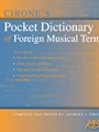Pocket Dictionary Of Foreign Musical Terms