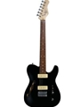 59 Thinline Electric Guitar with Gloss Black Finish - Includes P90 Pickups and F Holes