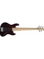 Element 5 Electric Bass - Trans-Red Finish - With Open Pore Maple Fretboard