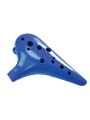 12-Hole Plastic Tenor Ocarina in C Major - Cool Blue