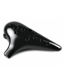 12-Hole Plastic Tenor Ocarina in C Major - Midnight Black