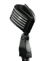 The Fin - Black Body/White LED - Retro-Styled Dynamic Cardioid Microphone