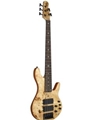 Pinnacle 5 Active Bass - Electric Bass Guitar with Natural Burl Finish