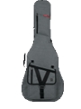 Transit Series Acoustic Guitar Gig Bag - Light Grey Exterior