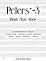 Peters' Blank Music Book (White)