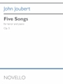Five Songs, Op. 5 - for Tenor and Piano
