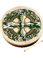 Celtic Cross Bodhrán - 8″ Bodhrán
