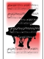 Recital Programs(blank)-black Piano/red