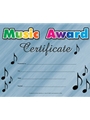 Music Award Certificate