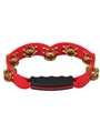 Red Hand Held Plastic Tambourine