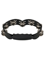 Black Hand Held Plastic Tambourine