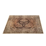 Vintage Persian Style Drum Mat 6' X 5.25' - Amber Bonzo