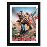 Iron Maiden - Trooper Eddie Framed Print - 12 inch. x 16 inch.