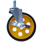 5 x 1.25 inch. Caster Pack with Brake for R8 and R10 Carts - for Rock-N-Roller Carts
