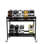 Two-Tier Snare Rack with Locking Casters