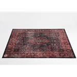 Vintage Persian Style Drum Rug 5.34' X 4.65' - Black Red