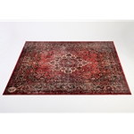 Vintage Persian Style Drum Rug 5.34' X 4.65' - Original Red