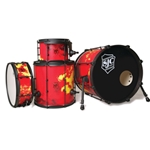 Josh Dun The Ned 4-Piece Kit with Snare - 7 inch. x 10 inch.. 14 inch. x 14 inch., 14 inch. x 18 inch., 5 inch. x 14 inch.