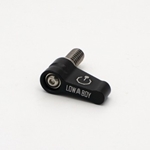Low Boy Power Switch - 1/4 inch. Thread - Black Finish