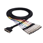 Balanced Snake, Xlr3f To Db25, 3 M