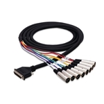 Balanced Snake, Db25 To Xlr3m, 3 M