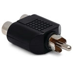 Adapter, Dual Rca To Rca