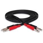 Stereo Interconnect, Dual 1/4 in. TRS to Same, 2 m