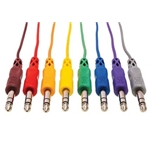 Balanced Patch Cables, 1/4 in. TRS to Same, 1 ft.