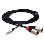 Pro Stereo Breakout, REAN 3.5 mm TRS to Dual XLR3M, 6 ft.