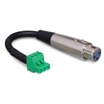 Low-Voltage Adapter, XLR3F to PHX3F, 6 in.