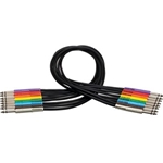 Balanced Patch Cables, TT TRS to Same, 1.5 ft.
