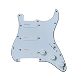 Lace Sensor Blue/Silver/Red S/S/S Loaded Pickguard - 3-Ply - White