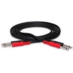 Stereo Interconnect, Dual 1/4 in. TS to Same, 1 m