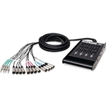 Pro-Conex Stage Box Snake, Hosa 12 x XLR Sends and 4 x 1/4 in. TRS Returns, 25 ft.