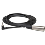 Camcorder Microphone Cable, Right-Angle 3.5 mm TRS to XLR3M, 5 ft.