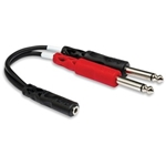 Stereo Breakout, 3.5 mm TRSF to Dual 1/4 in. TS