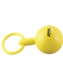 Baby Maraca - Kids Make Music Series 2 inch. x 5 inch. Yellow Hard Plastic Instrument with Loop Handle