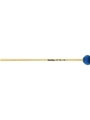 Medium Hard Concerto Marimba Mallets - Electric Blue Bamboo Cord - Rattan