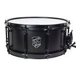 Alpha Black Steel Snare, 6.5 inch. x 14 inch. - 1mm Flat Black Steel shell