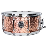 Alpha Copper Snare, 6.5 inch. x 14 inch. - 1.2mm Polished Hammered Copper shell