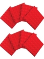Eight (8) Pack Of 2o-thick Acoustic Foam Pyramid Panels 12ox12o U Red Color