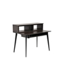 Elite Furniture Series Main Desk In Dark Walnut Finish